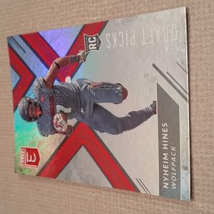 2018 Elite Nyheim Hines Rookie Card Buffalo Bills Prizm Refractor